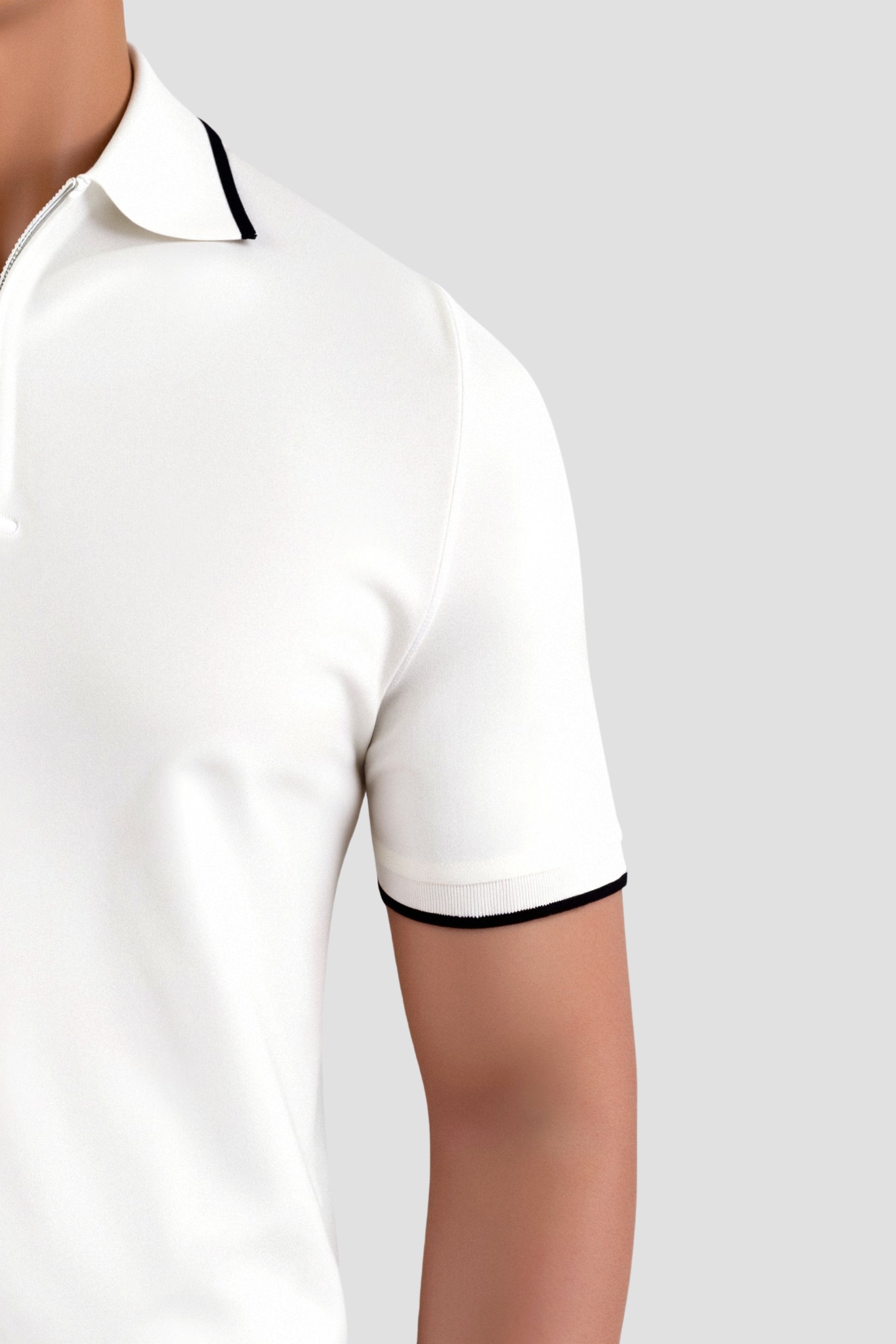 Cavallo  Knitted Quarter Zip Golf Polo