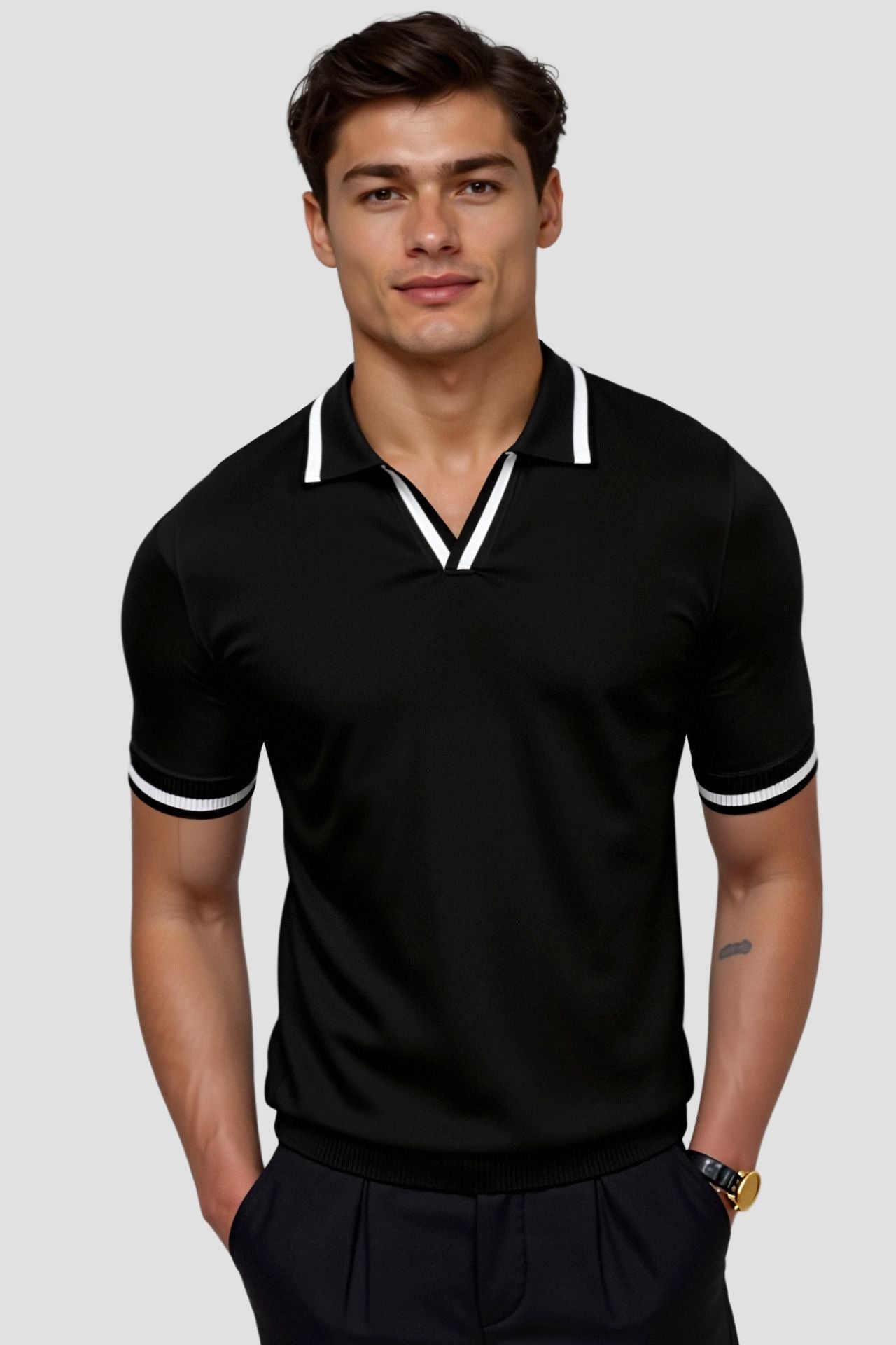 CAVALLO Contrast Slim Fitted Polo