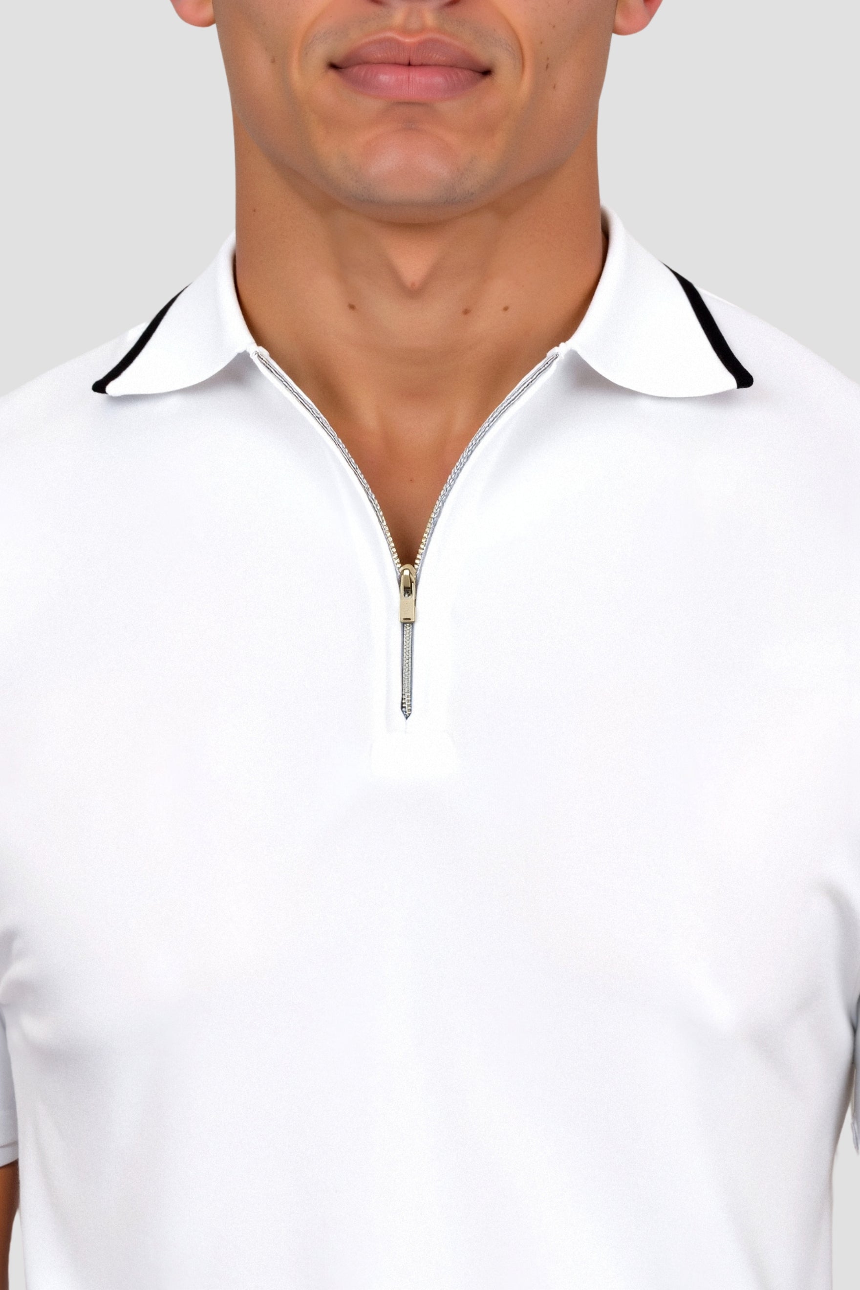 Cavallo  Knitted Quarter Zip Golf Polo
