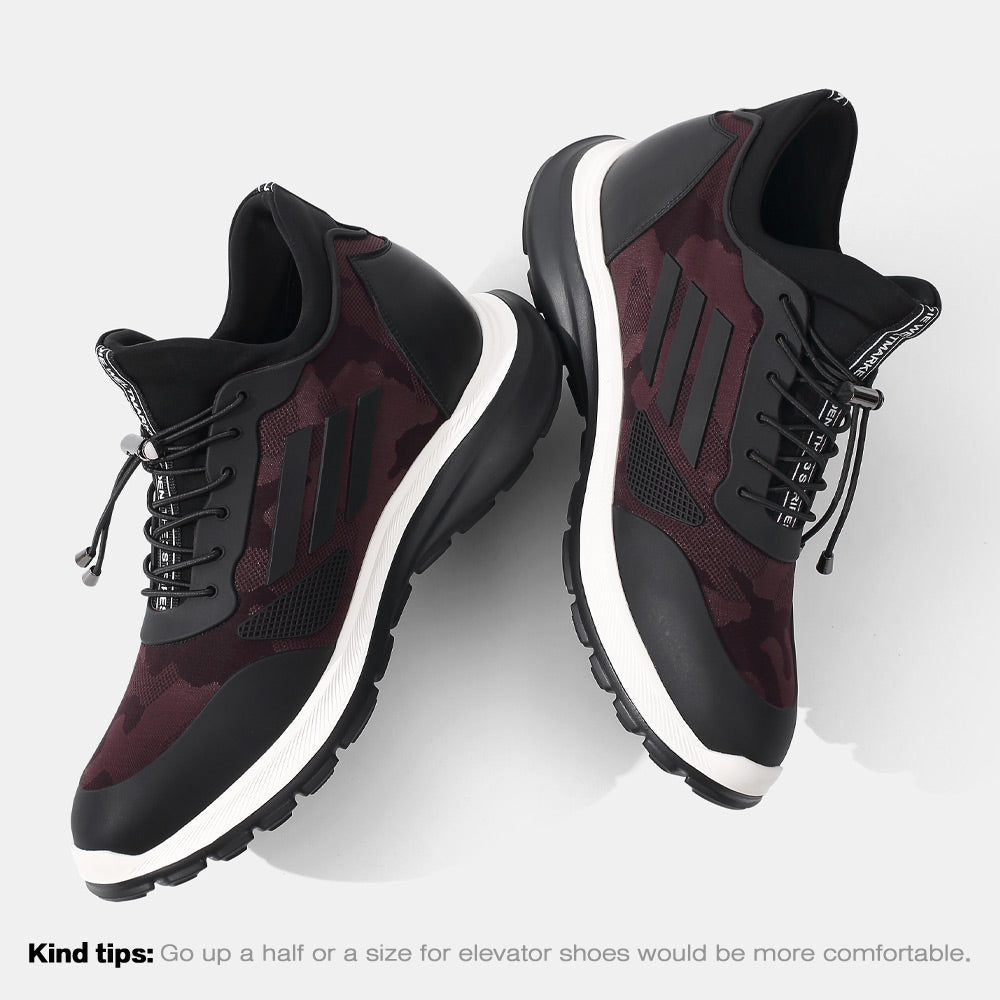 7 CM/2.76 Inches CMR CHAMARIPA Men's Height Increasing Sneakers - Hidden Heel Elevator Shoes
