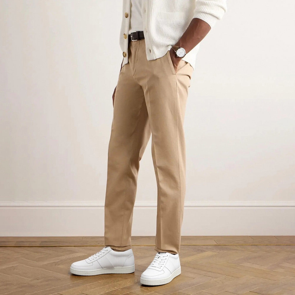 6 CM/2.36 Inches CMR CHAMARIPA Men's Casual Elevator Shoes - White Cowhide Leather Sneakers