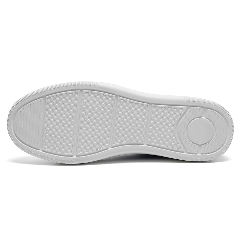 7 CM / 2.76 Inches CMR CHAMARIPA Mens Sneakers That Make You Taller | White Soft Leather Sneakers