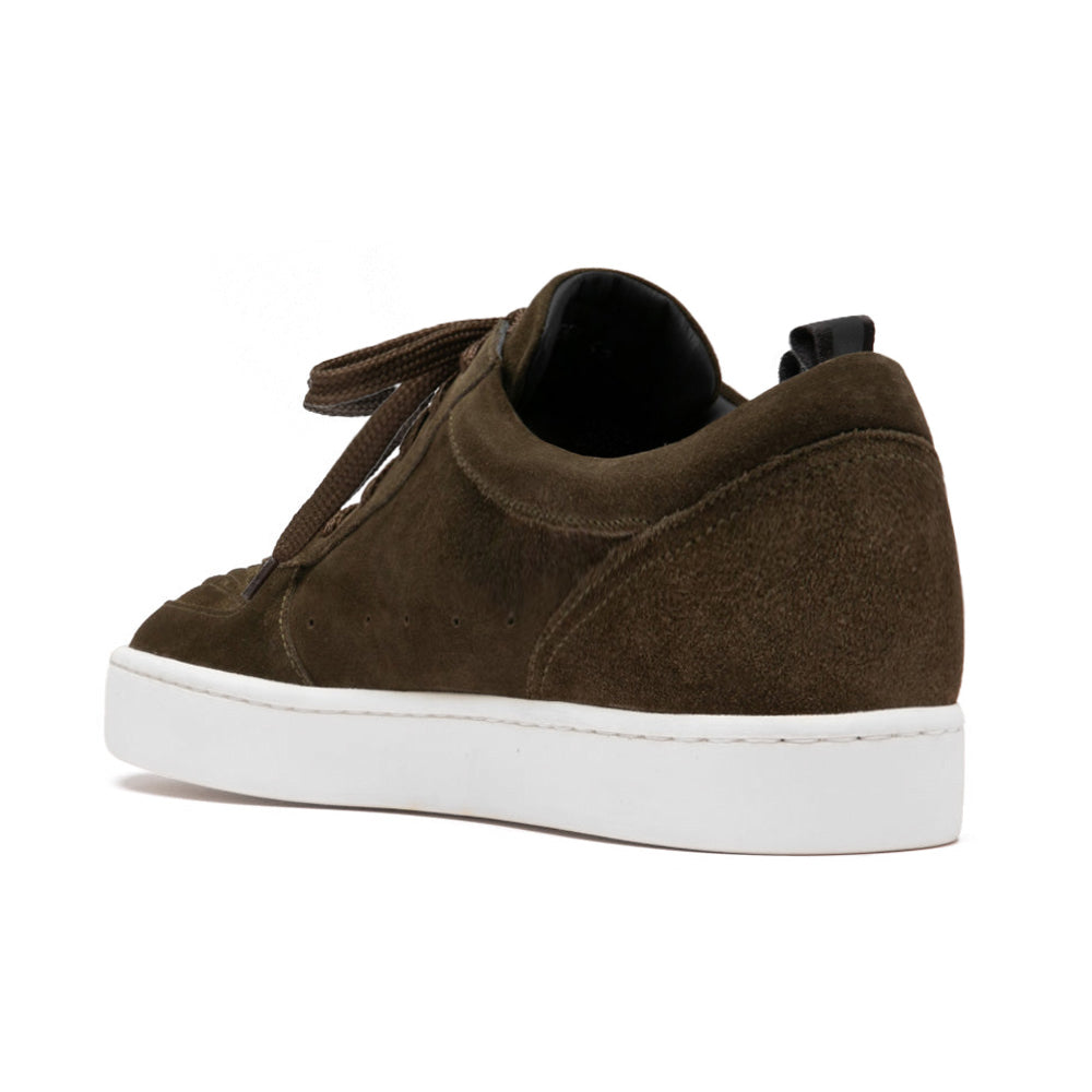 7 CM/2.76 Inches CMR CHAMARIPA Men's Dark Blue/Dark Green/Brown/Black Suede Elevator Sneakers - Casual Height Increasing Shoe