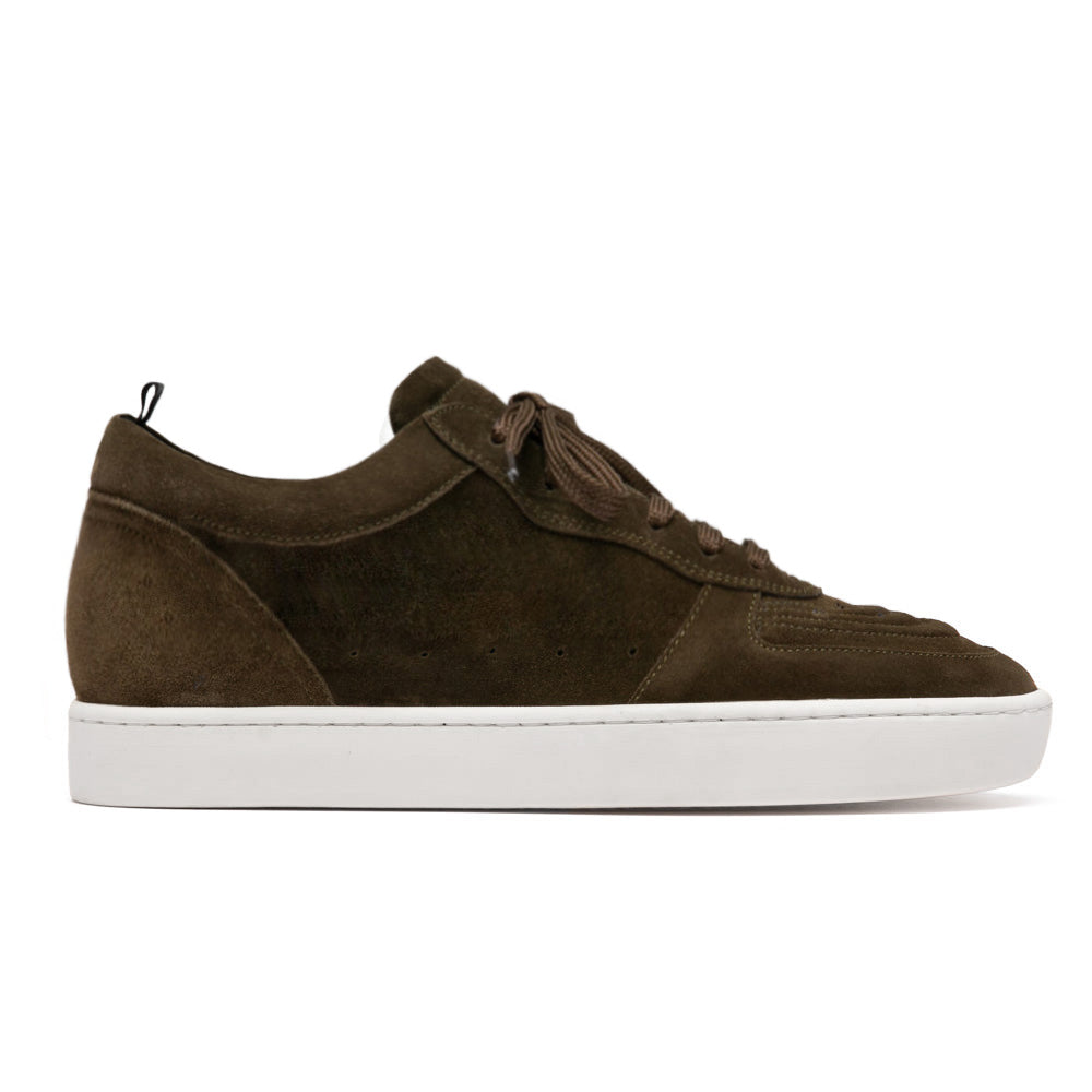 7 CM/2.76 Inches CMR CHAMARIPA Men's Dark Blue/Dark Green/Brown/Black Suede Elevator Sneakers - Casual Height Increasing Shoe