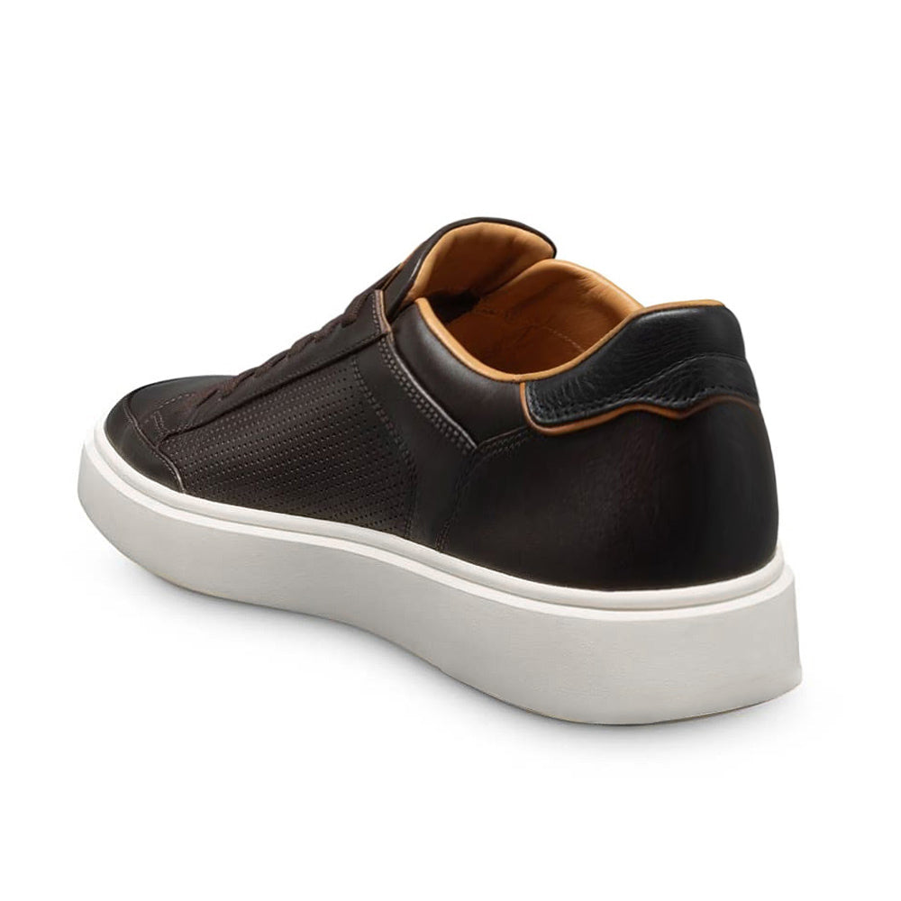 7 CM/2.76 Inches CMR CHAMARIPA Men's Brown/Dark Brown Leather Casual Elevator Sneakers – Handcrafted Lace-up Shoes