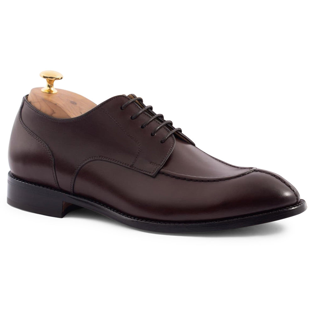 6CM / 2.36 Inches CMR CHAMARIPA Men's Height Raising Derby Shoes | Premium Patina Leather Dress Shoes (Black/Brown/Burgundy)