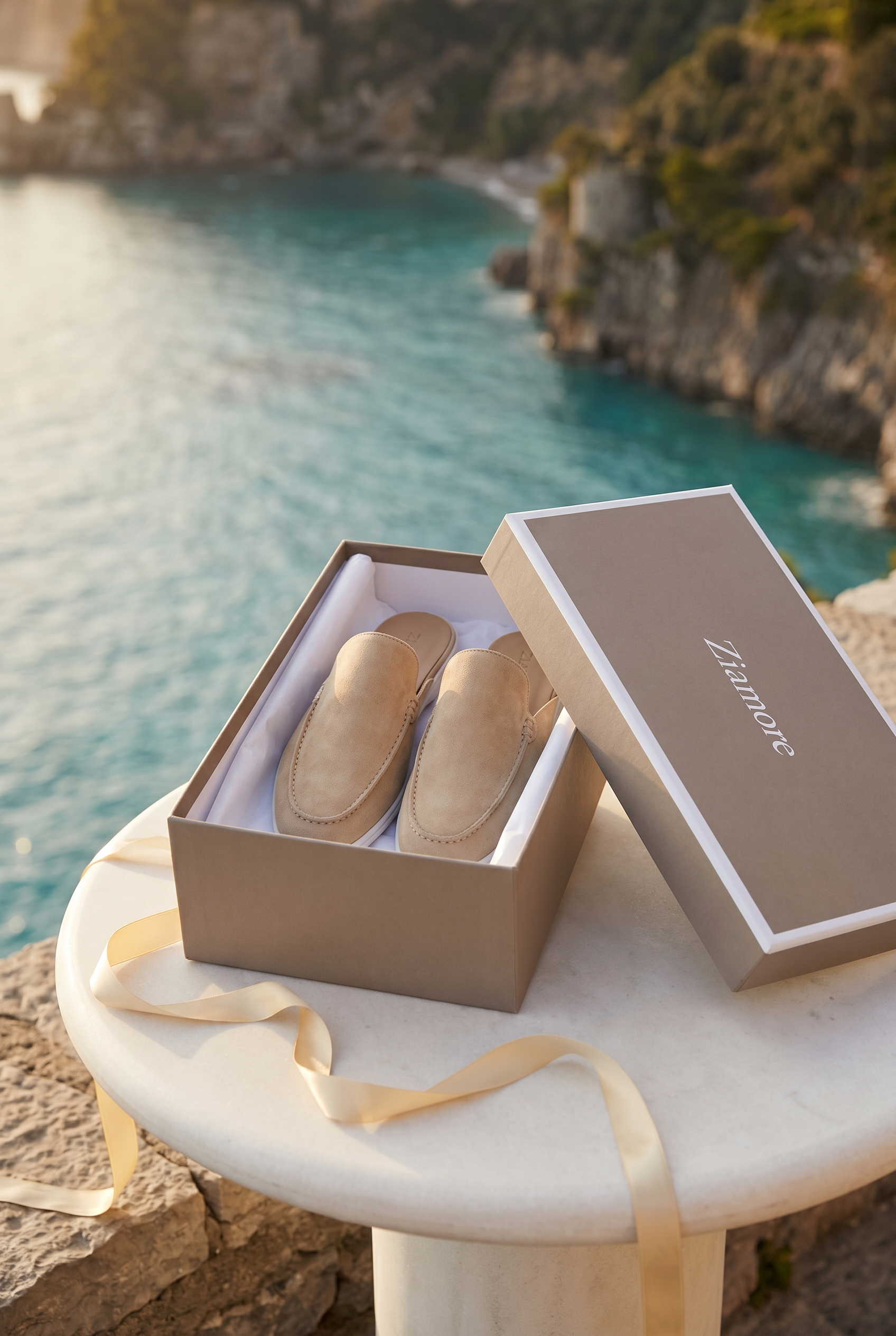 Yacht Suede Mule Beige