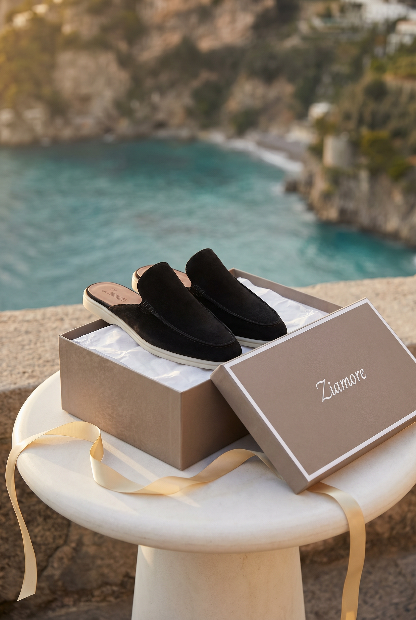 Yacht Suede Mule Black