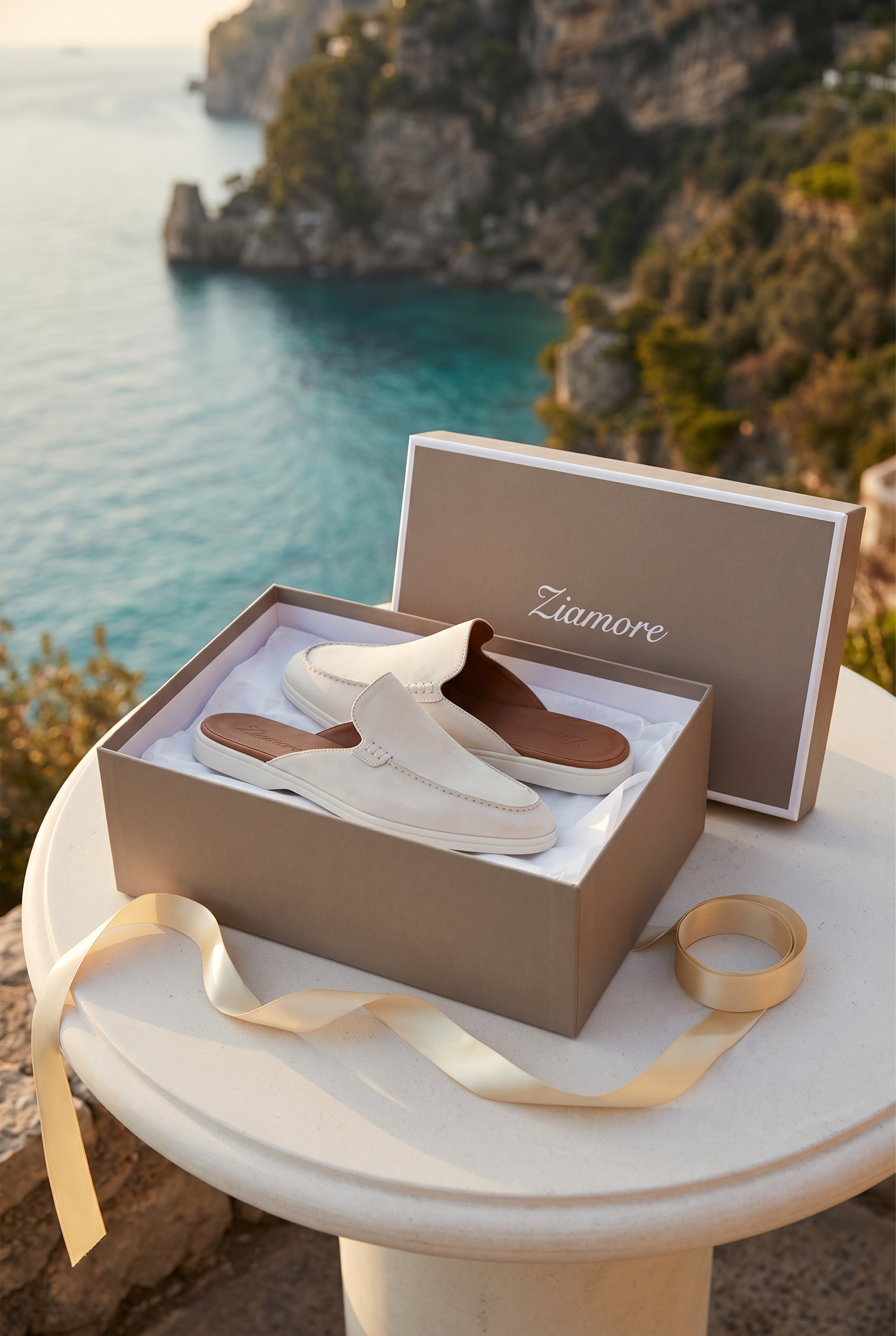 Yacht Suède Mule White