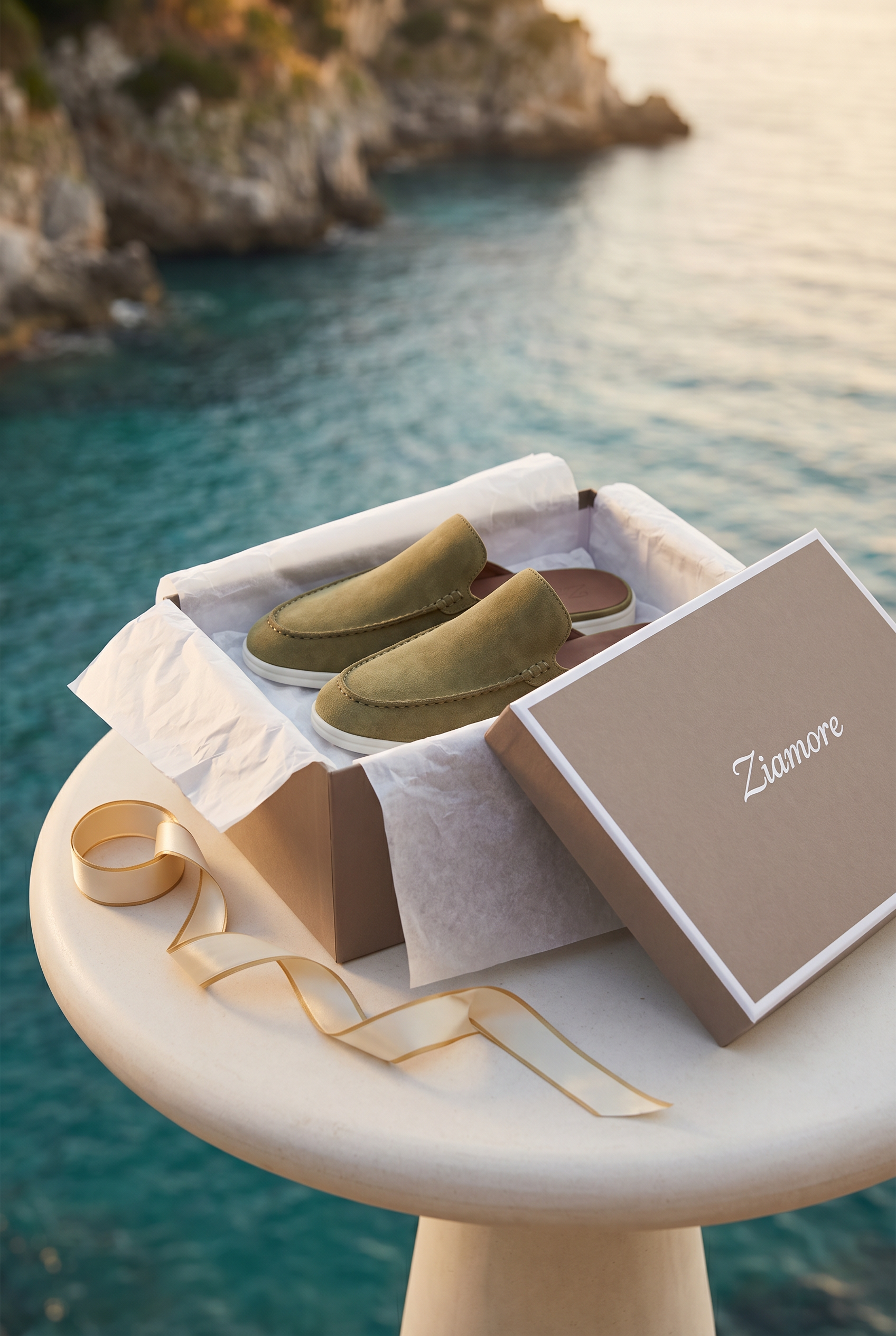 Yacht Suède Mule Olive