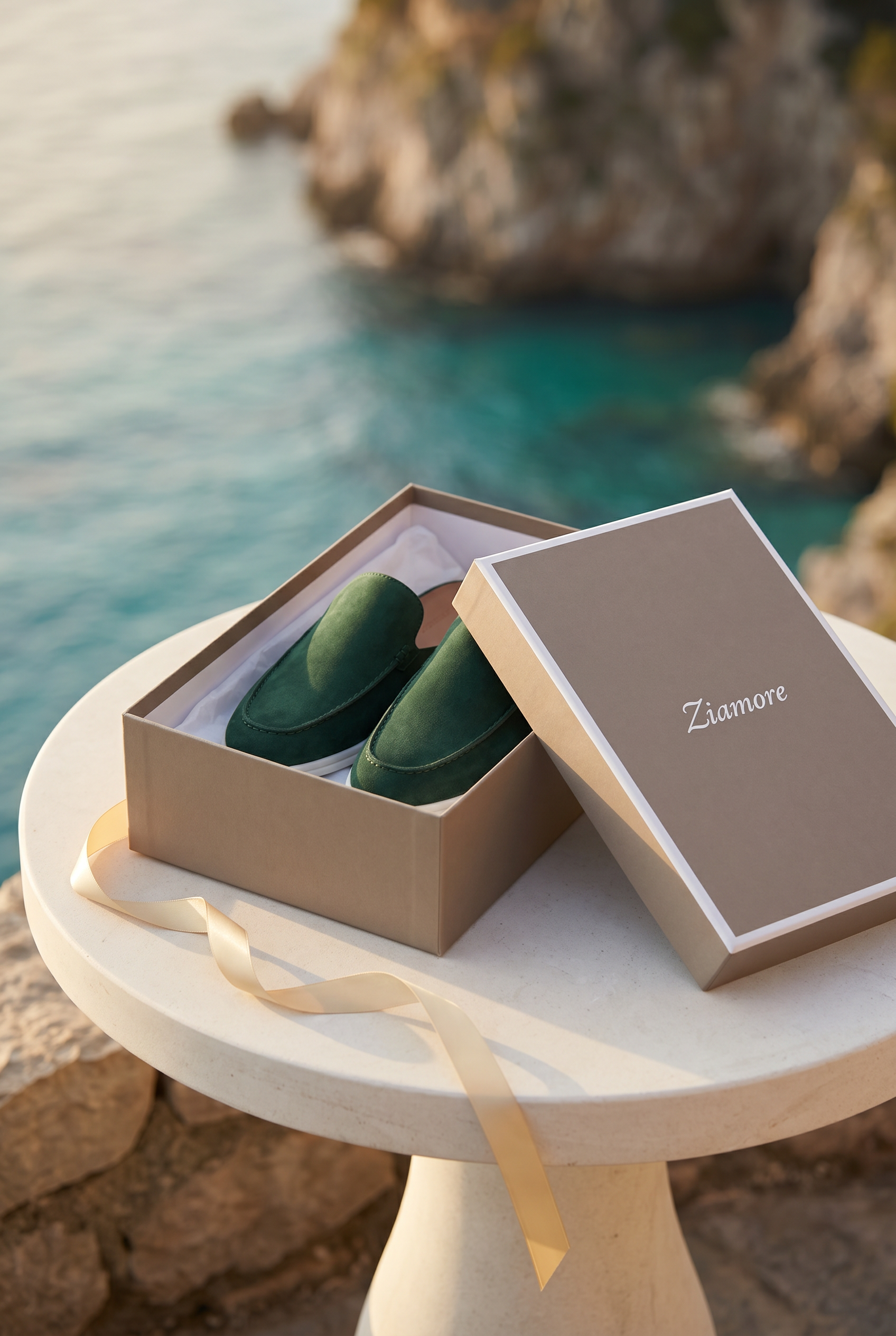 Yacht Suède Mule Forest Green