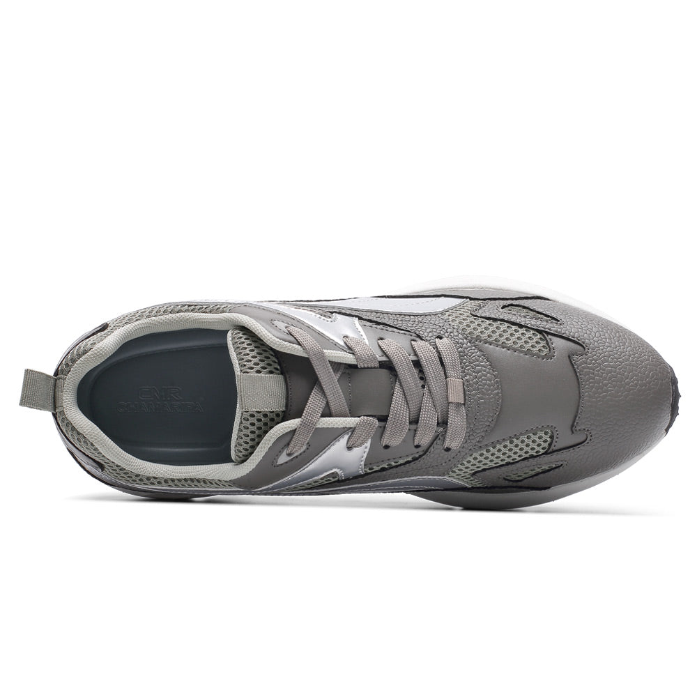 8 CM/3.15 Inches CMR CHAMARIPA Men’s Gray Elevator Sneakers