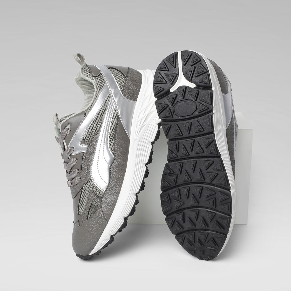 8 CM/3.15 Inches CMR CHAMARIPA Men’s Gray Elevator Sneakers