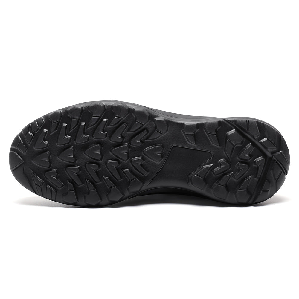 8CM / 3.15 Inches CMR CHAMARIPA Men's Hidden Heel Shoes | Black Mesh Elevator Sneakers