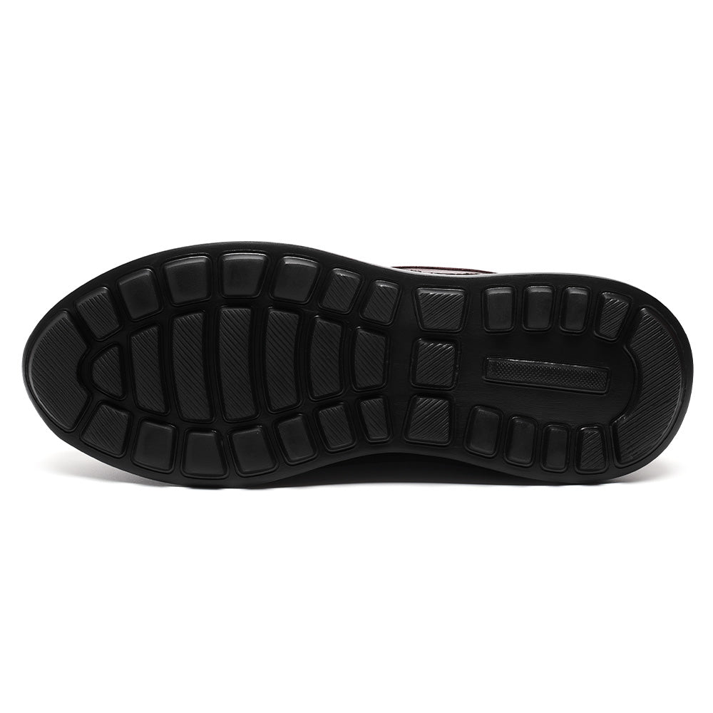 8CM / 3.15 Inches CMR CHAMARIPA Men's Height Increasing Shoes | Coffee Leather Casual Elevator Sneakers