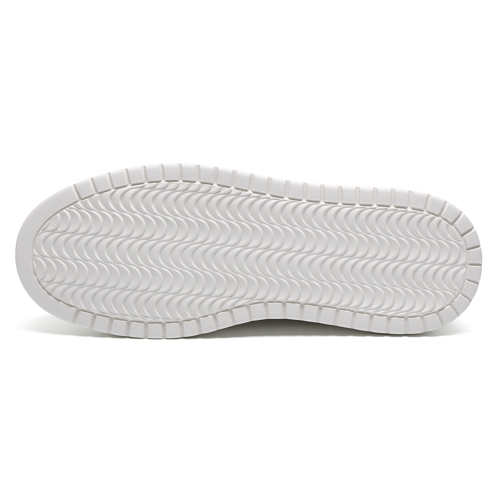 7 CM / 2.76 Inches CMR CHAMARIPA Elevator Sneakers For Men | White Leather GAT-Style Sneakers