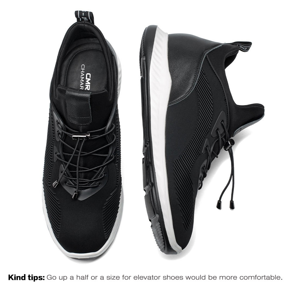 7 CM/2.76 Inches Elevator Sneakers - Boost Your Height with Stylish Sports Shoes for Men