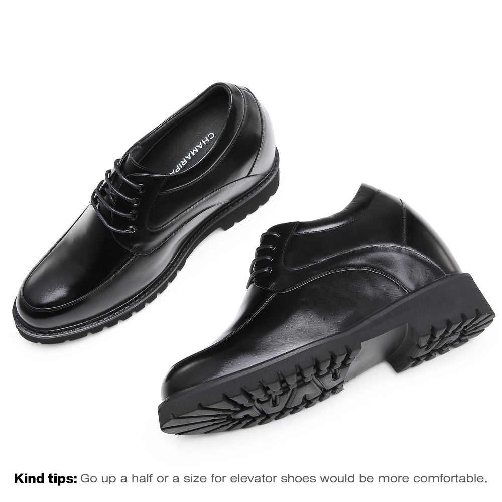 13 CM / 5.12 Inches Taller - CMR CHAMARIPA Elevator Shoes High Heel Men Dress Shoes