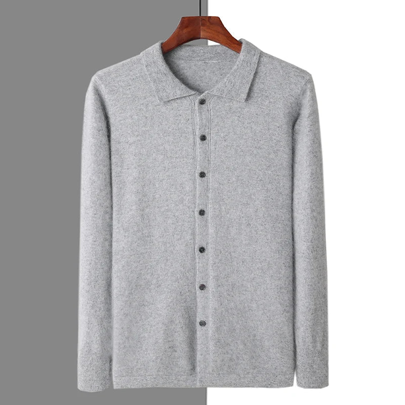 Cavallo Cashmere Polo Button