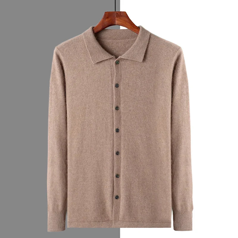 Cavallo Cashmere Polo Button