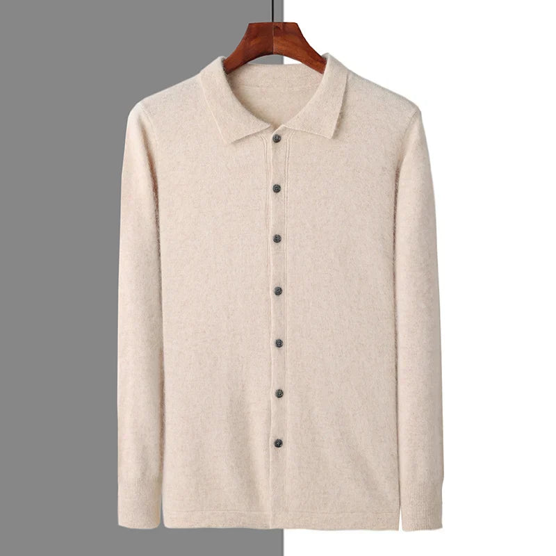 Cavallo Cashmere Polo Button