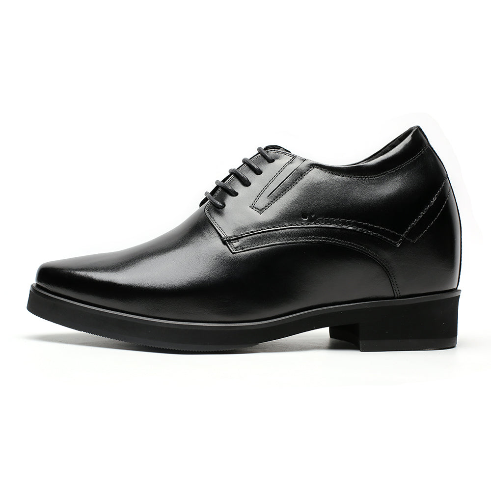 10 CM / 3.94 Inches CMR CHAMARIPA formal height increasing shoes black tall men shoes high heel men dress shoes