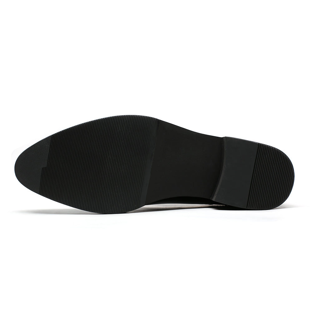 10 CM / 3.94 Inches CMR CHAMARIPA formal height increasing shoes black tall men shoes high heel men dress shoes