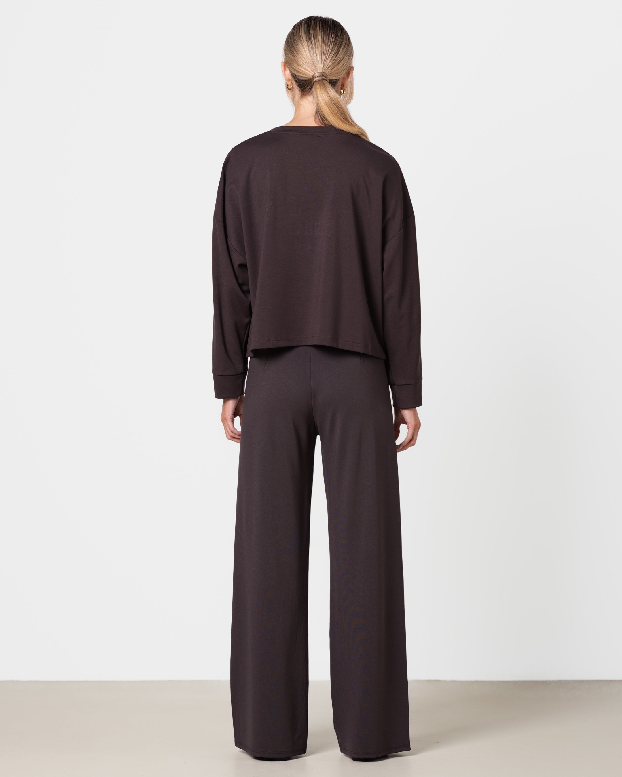 Yumi Striped Top | Chocolate Brown