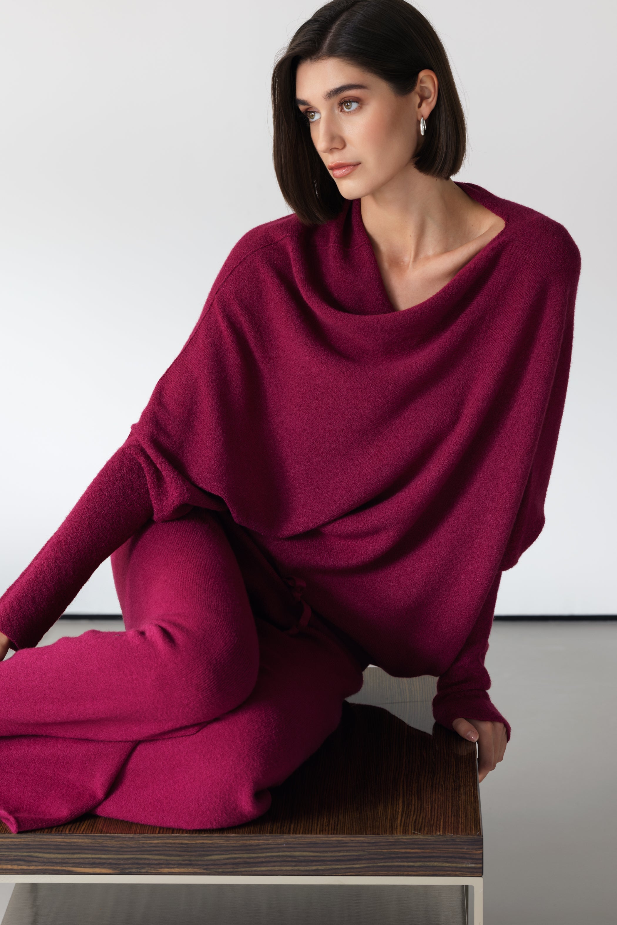 Relaxed Pants | Burgundy