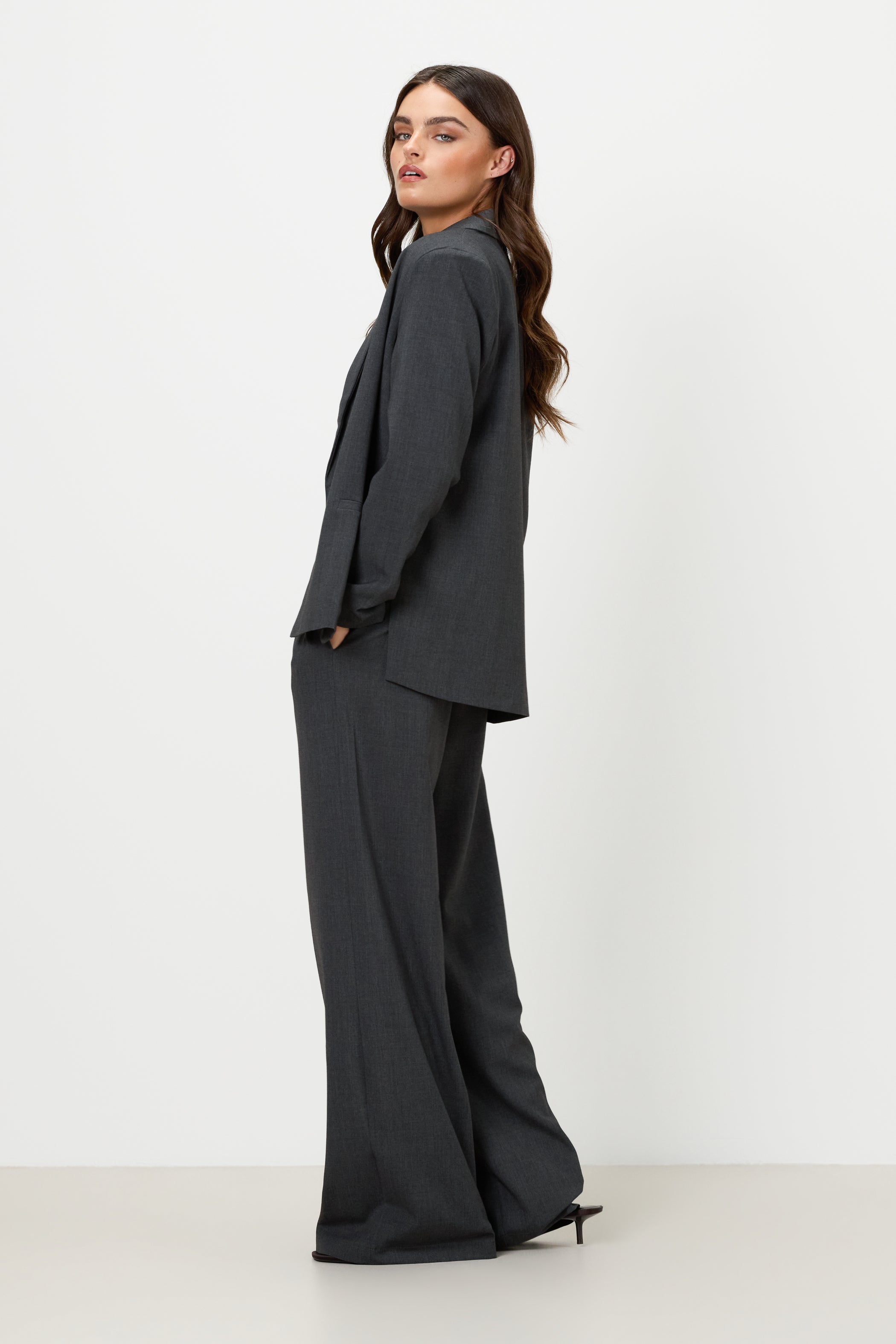 Neve Blazer | Dark Grey Melange