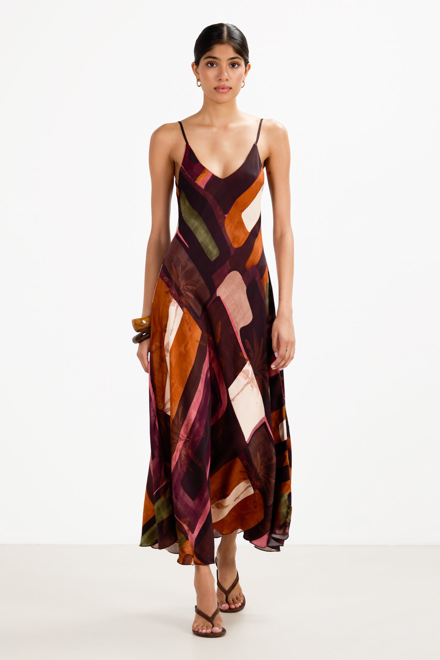 Anne Slip Dress | Sunset Geo