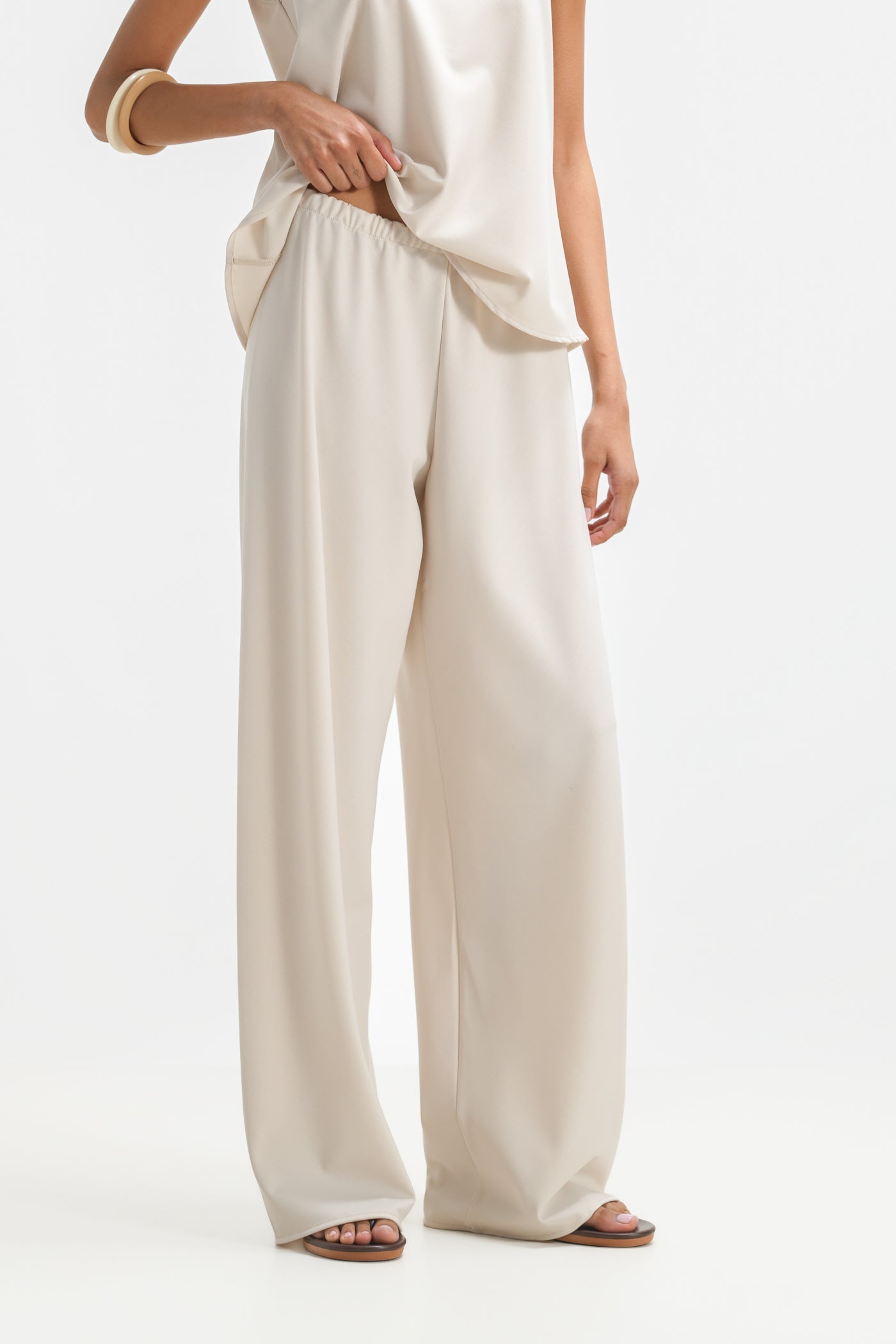 Liori Elastic Waist Trousers | Mineral