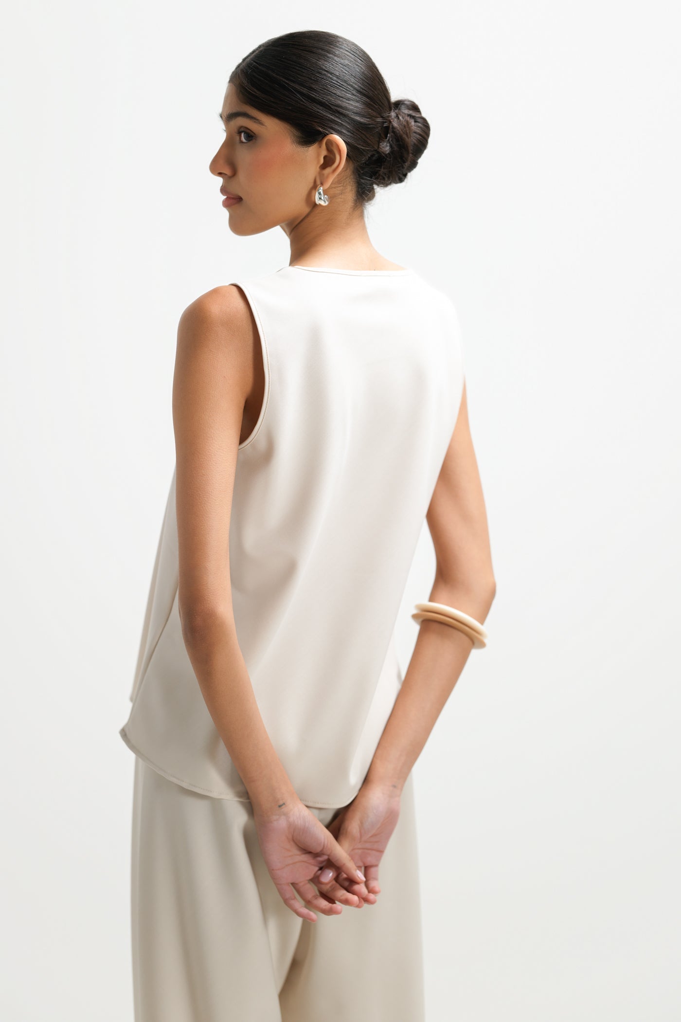 Liori Scoop Neck Vest Top | Mineral