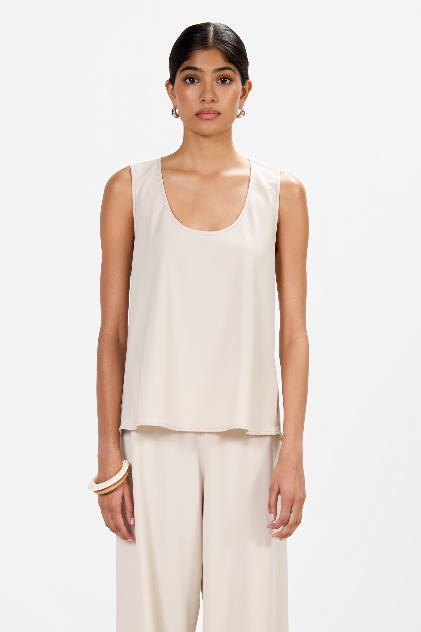 Liori Scoop Neck Vest Top | Mineral