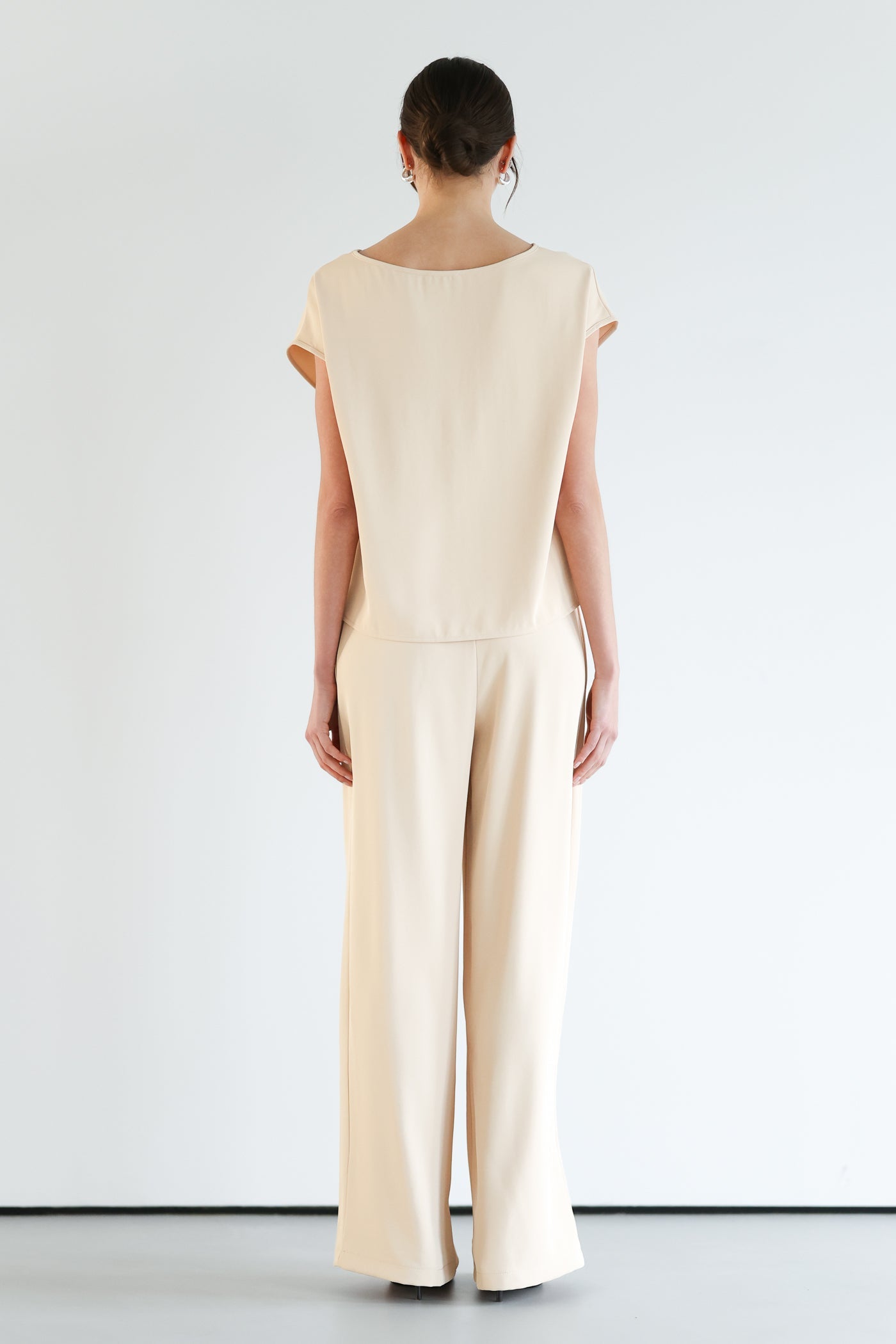 Blanchett Pleated Trousers | Almond Beige