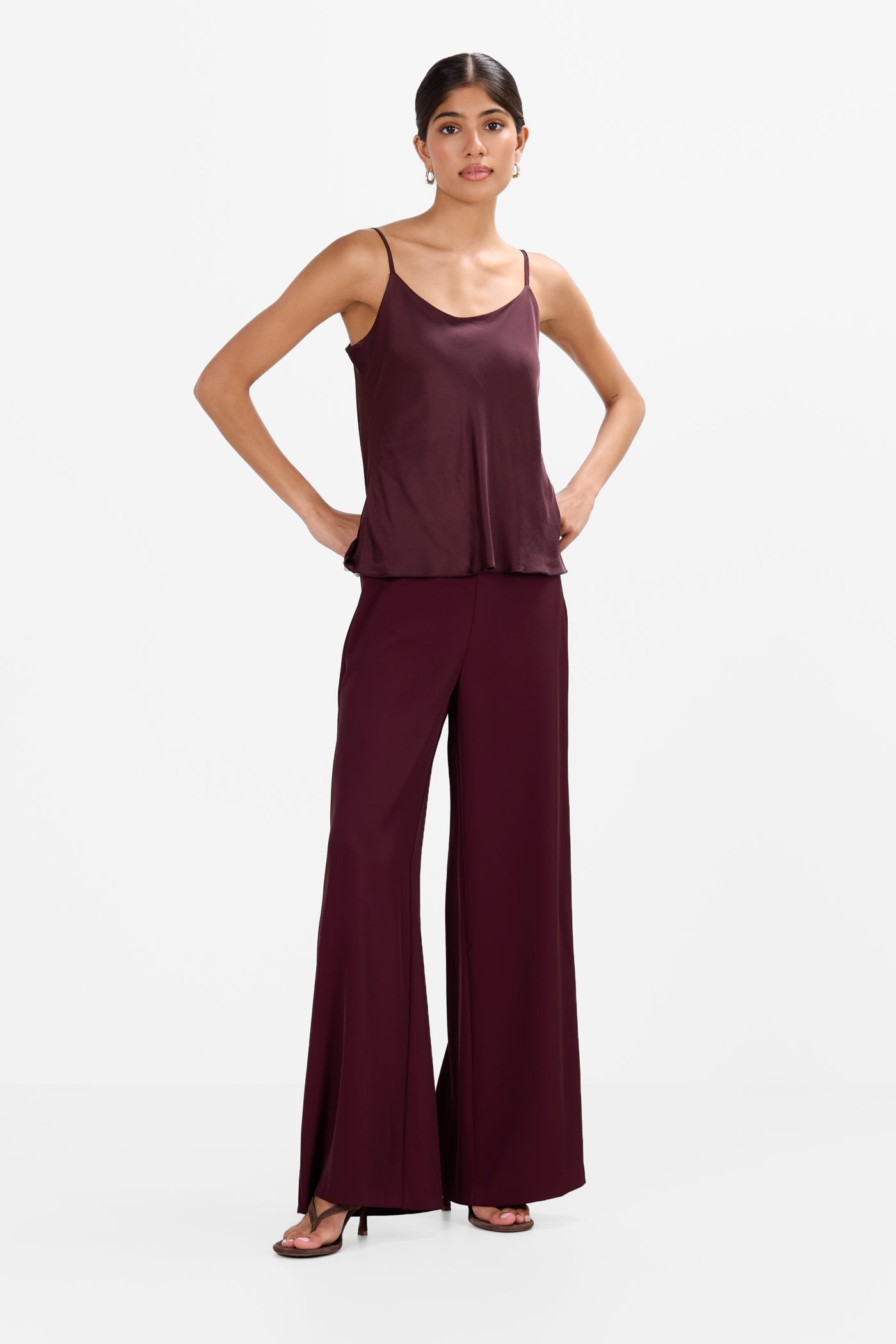 Zuri Trousers | Burgundy