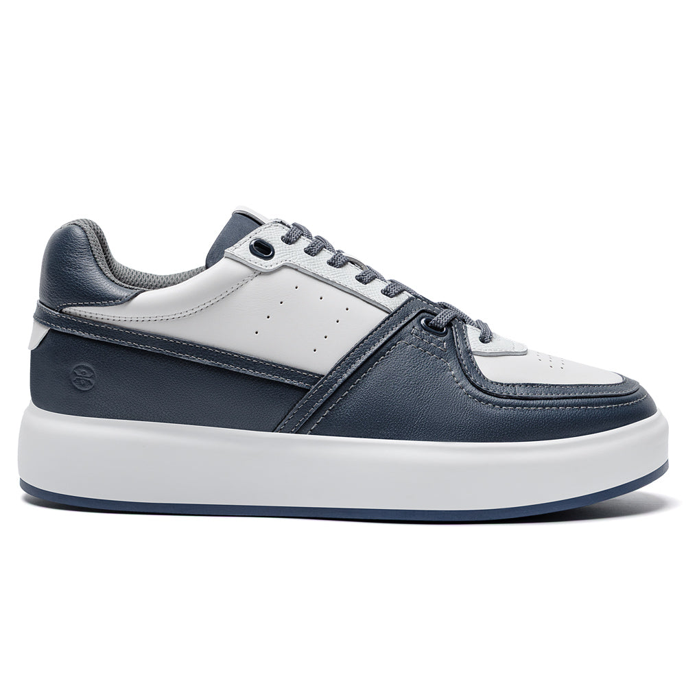 7CM / 2.76 Inches CMR CHAMARIPA Wide Width Elevator Sneakers - Blue Casual Taller Shoes