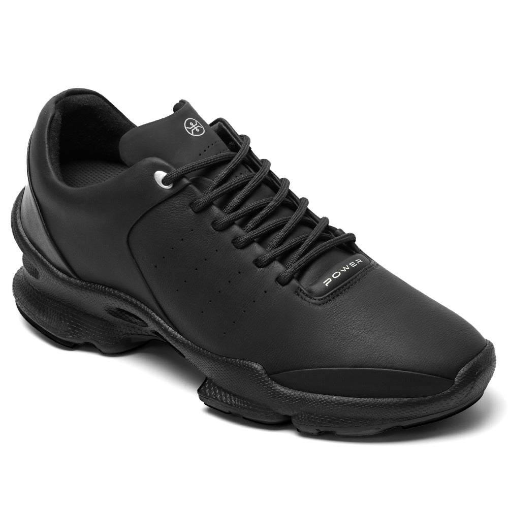 7CM / 2.76 Inches CMR CHAMARIPA Hiking Height Increasing Shoes - Black Outdoor Sneakers