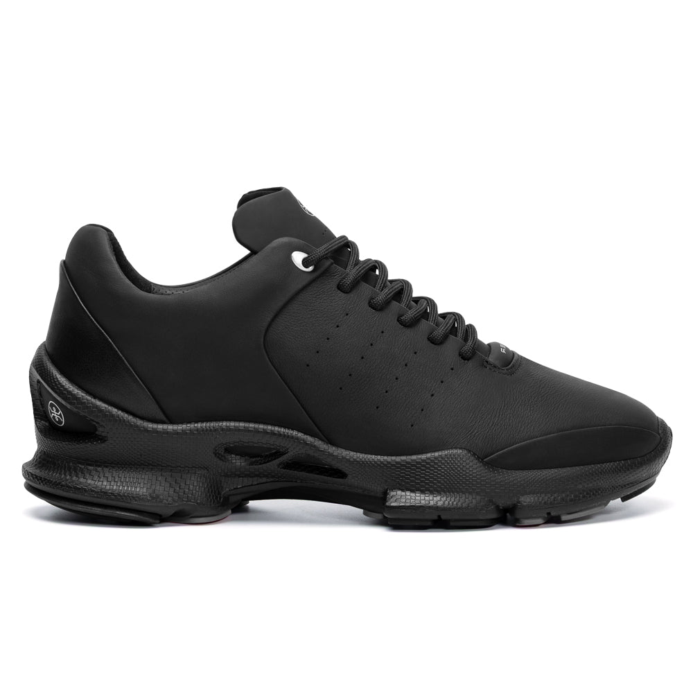 7CM / 2.76 Inches CMR CHAMARIPA Hiking Height Increasing Shoes - Black Outdoor Sneakers