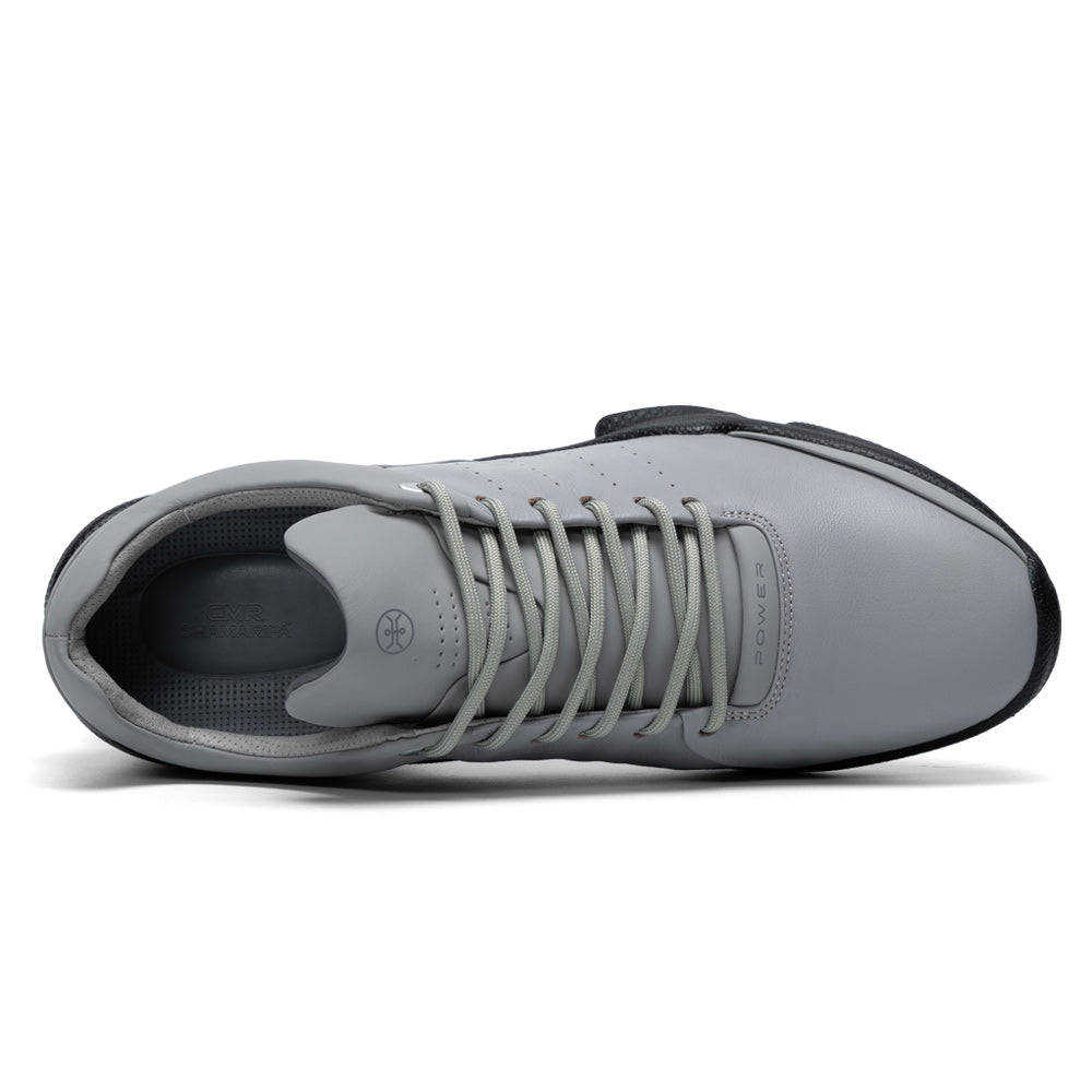 7CM / 2.76 Inches CMR CHAMARIPA Height Increase Shoes - Grey Outdoor Elevator Sneakers