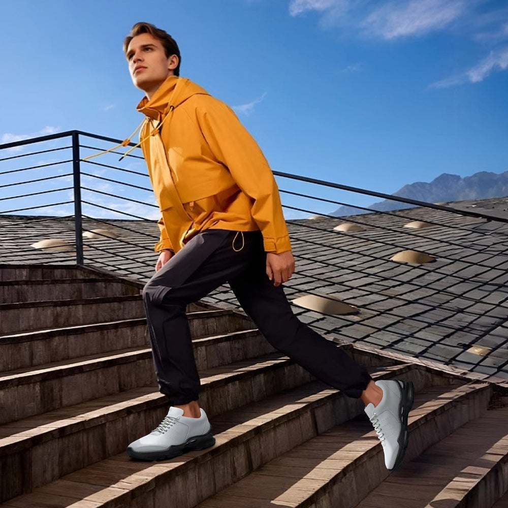7CM / 2.76 Inches CMR CHAMARIPA Height Increase Shoes - Grey Outdoor Elevator Sneakers