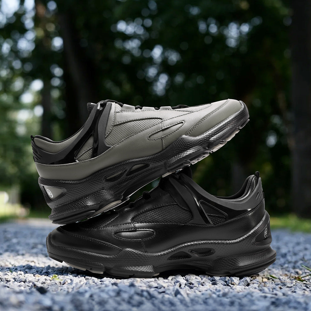 7CM / 2.76 Inches CMR CHAMARIPA Elevator Shoes For Men - Black Leather Sneakers That Make You Taller