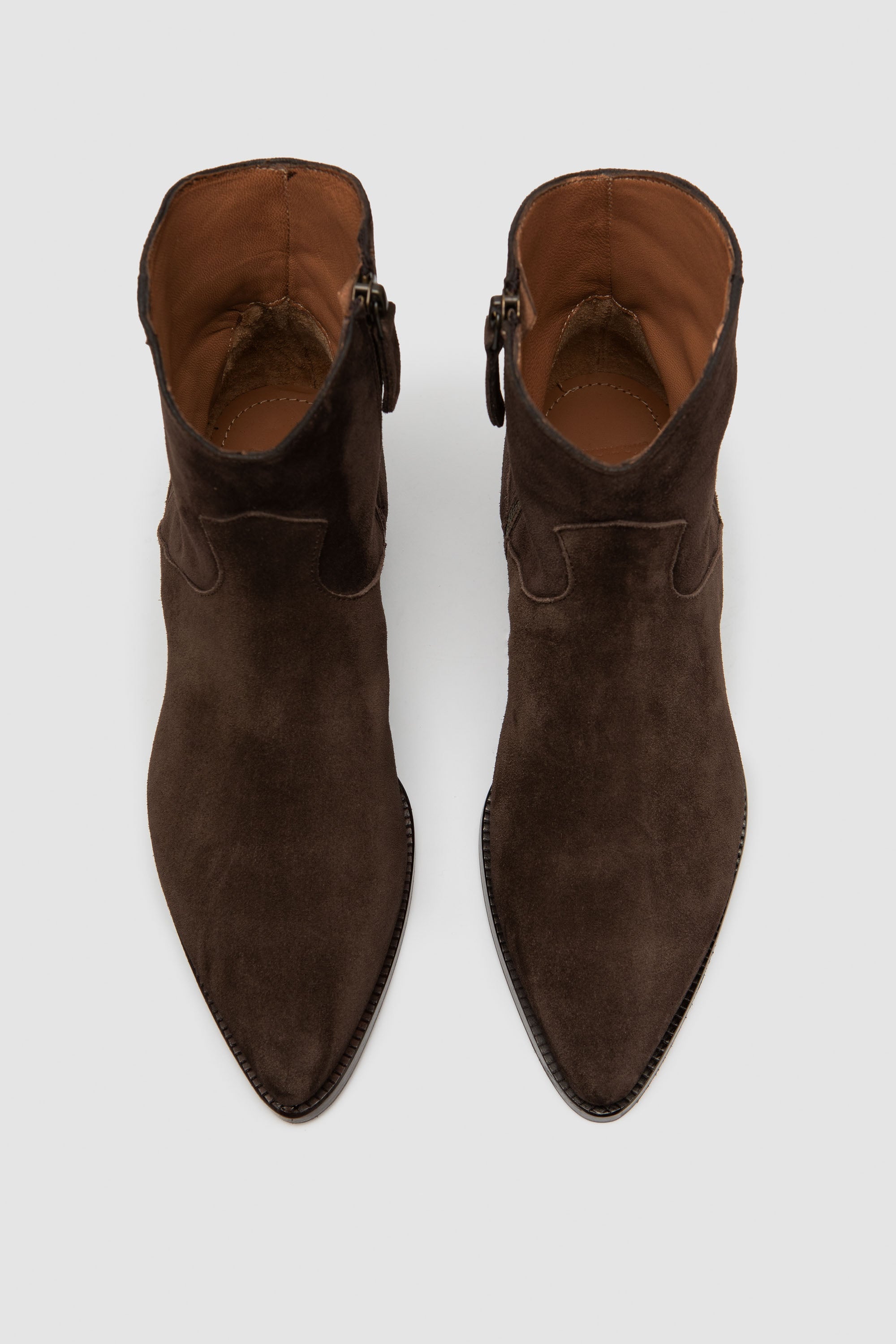 NARA dark brown suede