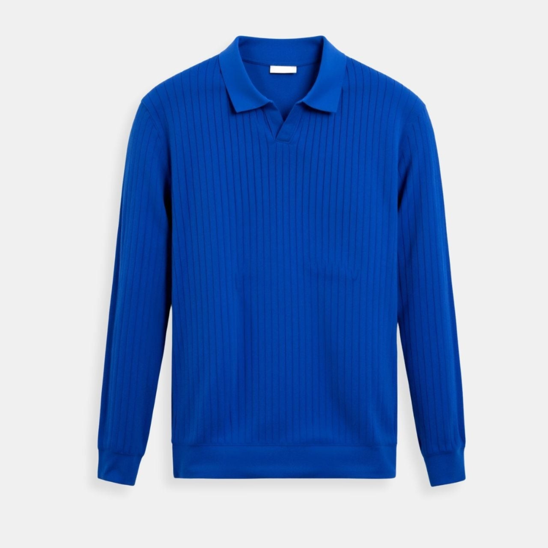 Cavallo Striped Long Sleeve Polo