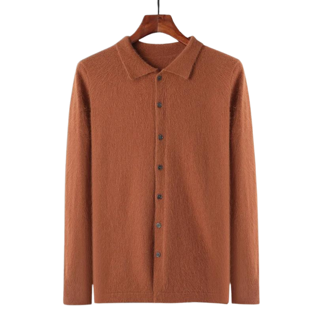 Cavallo Cashmere Polo Button