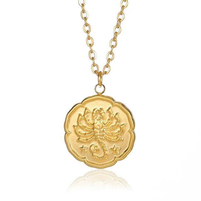 CAVALLO- Zodiac Sign Necklace - Gold