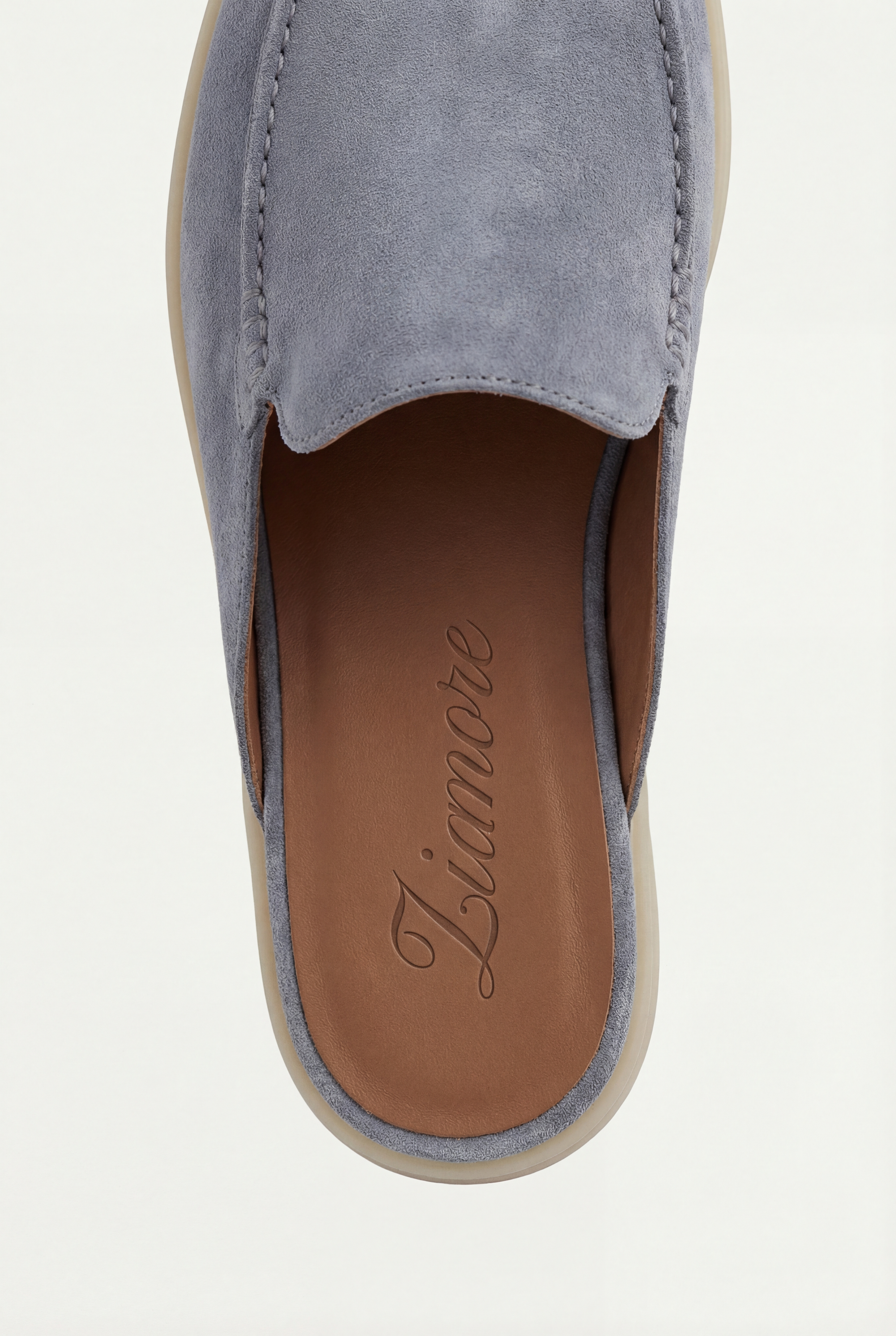 Yacht Suede Mule Baby Blue