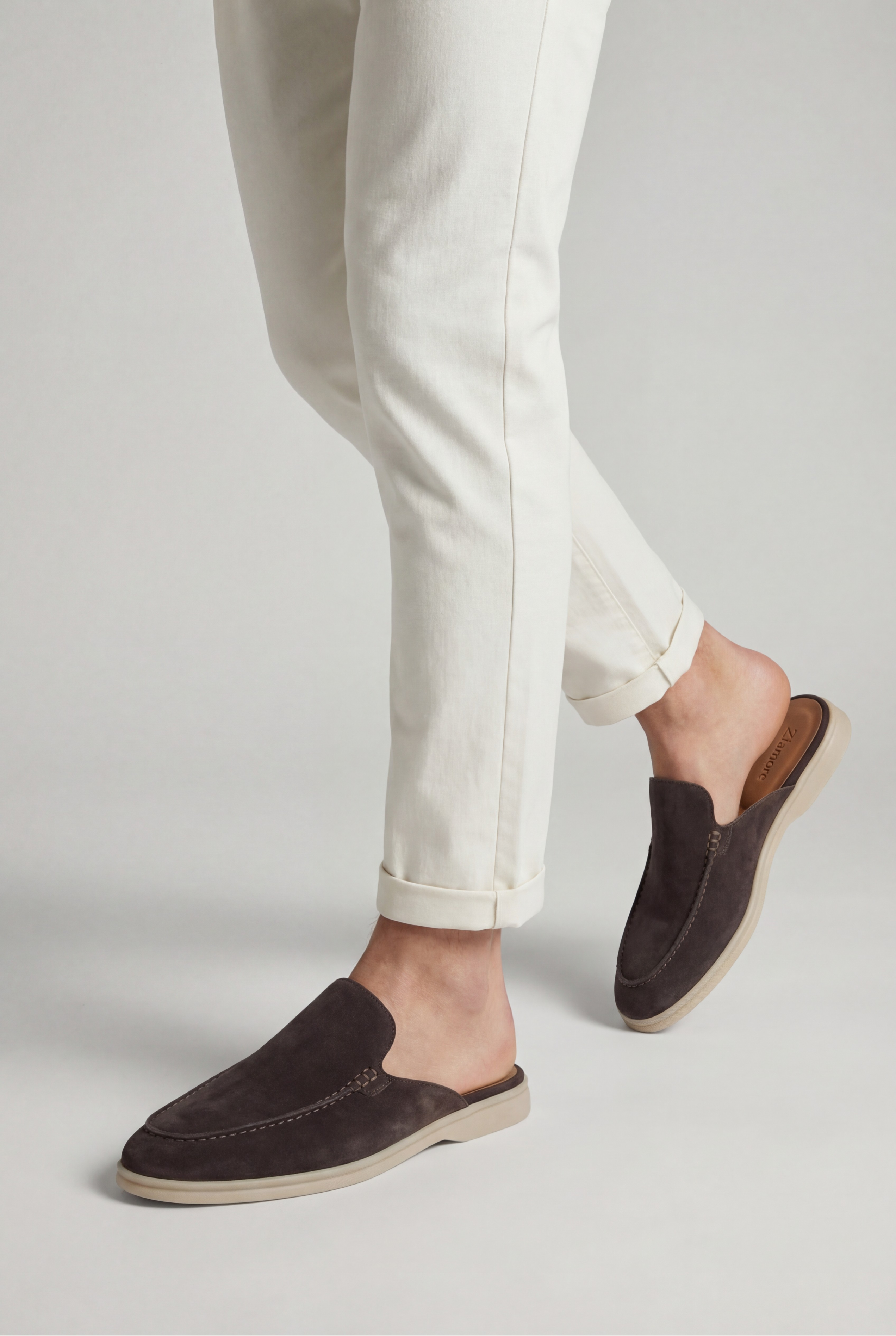 Yacht Suede Mule Brown