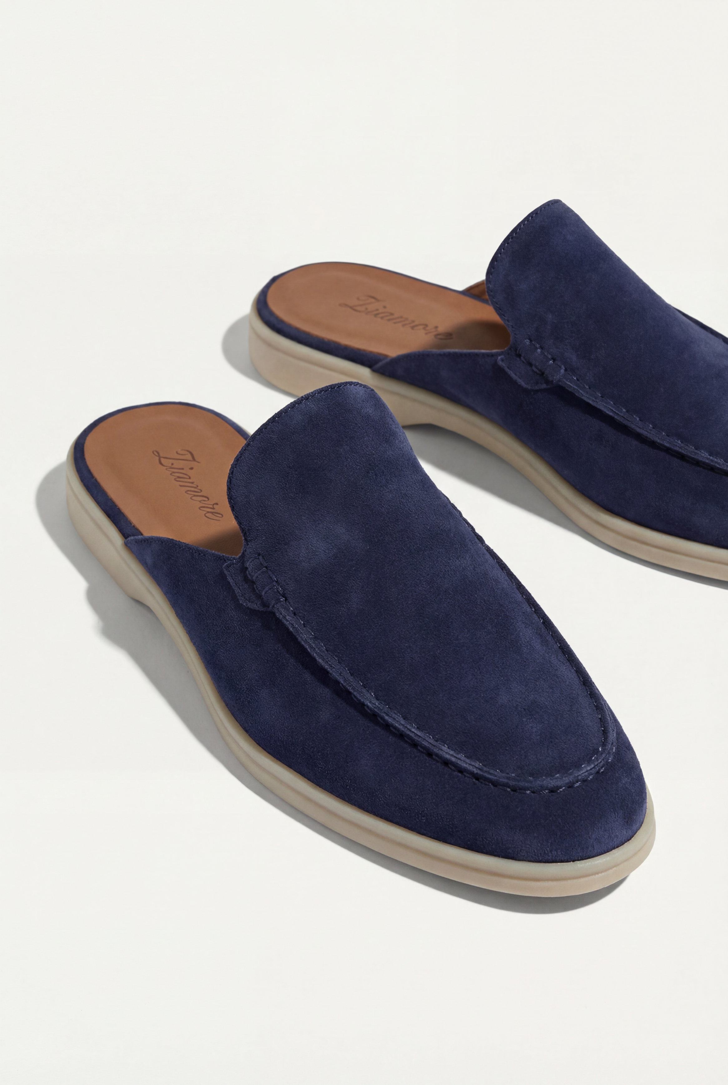 Yacht Suede Mule Navy Blue