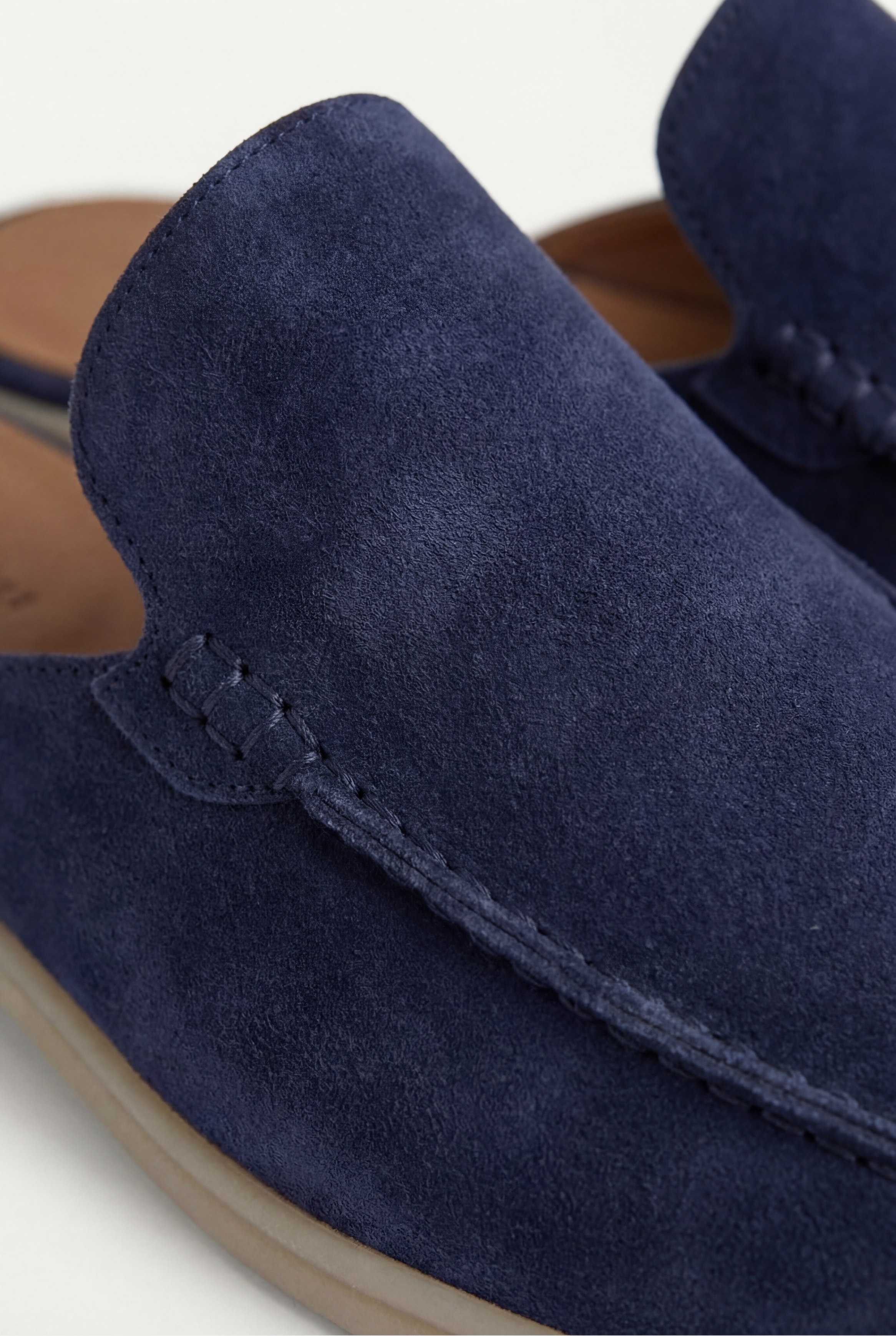 Yacht Suede Mule Navy Blue